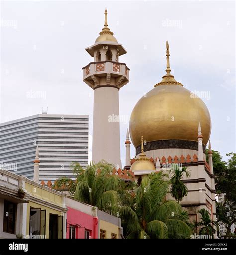 Dome Of The Sultan Mosque Masjid At Muscat Street In The Arab Quarter