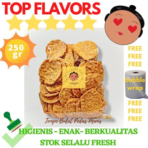 KERIPIK TEMPE BULAT MANIS PEDAS RENYAH KHAS BANDUNG Lazada Indonesia