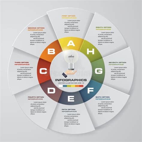 与6个选择的圆形统计图表圈子infographic模板 向量例证 插画 包括有 循环 数据 76655138