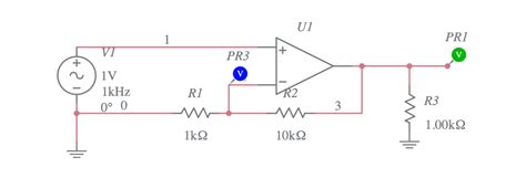 Non Inverting Amplifier Multisim Live