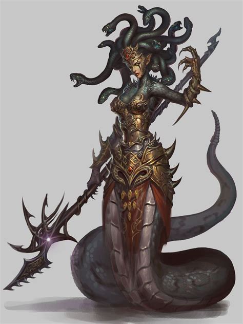 Medusa | Fantasy creatures, Fantasy monster, Dark fantasy art