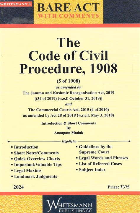 The Code Of Civil Procedure 1908