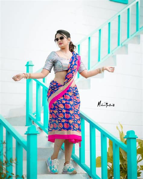 Anchor Ariyana Glory Mass Photoshoot Saree Ariyana Glory Latest Hot Pics Viral Ariyana Glory