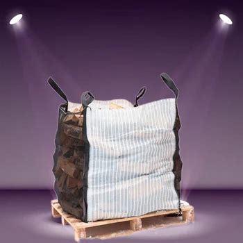 Vented Breathable Firewood Big Bag Jumbo Bulk Mesh Packaging Sack For