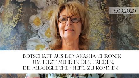 Botschaft aus der Akasha Chronik für Heute um jetzt mehr in den Frieden