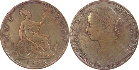 Großbritannien 1 Penny 1883 Viktoria 1837 1901 s MA Shops