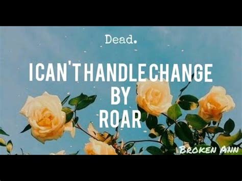 Roar I Can T Handle Change Lyrics Youtube