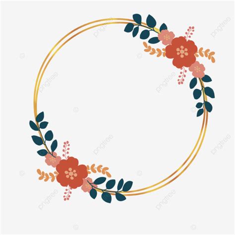 Simple Floral Frame Frame Simple Floral Png Transparent Clipart