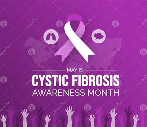 Cystic Fibrosis Awareness Month Background Or Banner Design Template