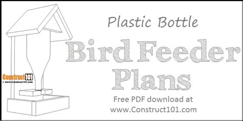 Bottle Bird Feeder Plans | PDF Download - Construct101