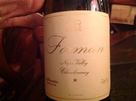 2013 Forman Chardonnay Usa California Napa Valley Cellartracker