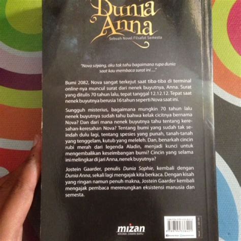 Dunia Anna Jostein Gaarder Buku Alat Tulis Buku Di Carousell