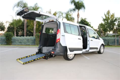 2016 Ford Transit Connect Wheelchair Van With Rear Entry Wheelchair Ramp