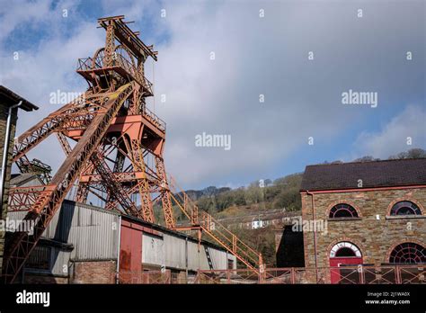 The Old Lewis Merthyr Pit Head Winding Gear At The Rhondda Heritage