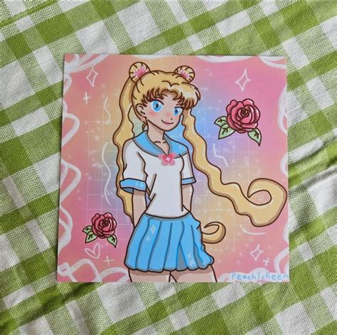 Sailor Moon Art Print Etsy