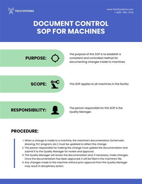 Standard Operating Procedure Format Template Venngage