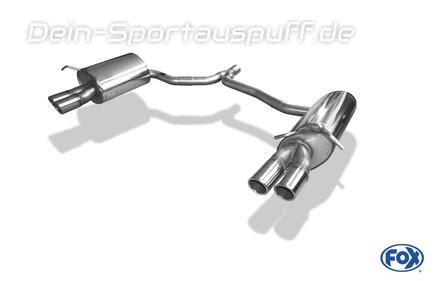 Sportauspuffe Sportauspuffanlagen für MERCEDES BENZ C Klasse W204