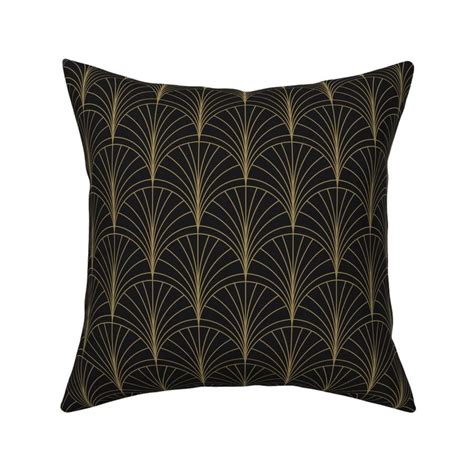 Floral Burst Gold On Charcoal Fabric Spoonflower