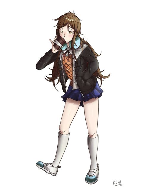ddlc oc, Kohi (without reference template) by yourcupofkohi on DeviantArt