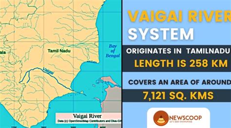 Vaigai River: Map & Origin with Tributaries