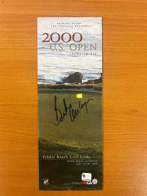 2000 Pebble Beach 100th Us Open Championship Brent Geiberger Signed