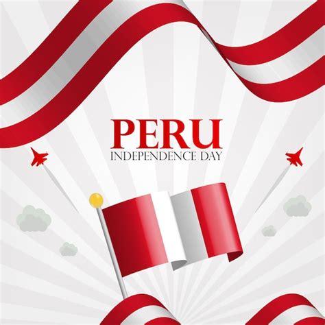 Premium Vector Peru Independence Day Template