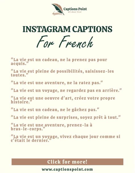 119 Attractive French Captions For Instagram Or Photos