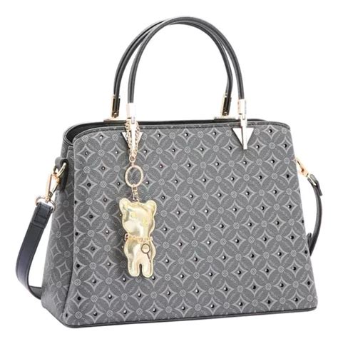 Bolsa Feminina Chenson Monograma Cristal Mão 3484188 Cor Preto