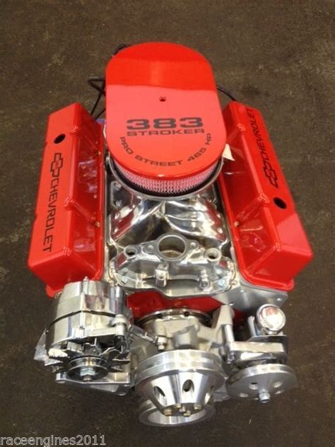 383 Stroker Motor 400hp Roller Turn Key Pro Street Chevy Crate Engine Sbc Cnc Chevy Crate