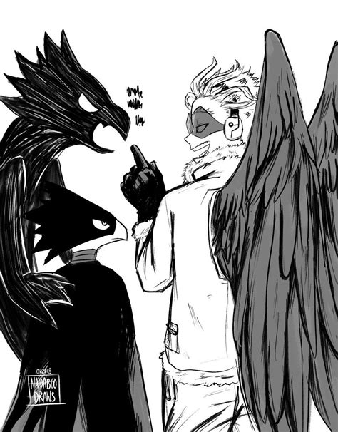 Hawks Fumikage Tokoyami Boku No Hero Academia Bnha Personajes De