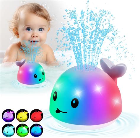 Amazon Baby Whale Bath Toys Infant Light Up Water Whale Bath Toy