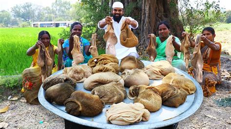 Goat Intestine Fry Cooking Goat Boti With Goat Lungs Clean Goat Intestine Boti Nawabs