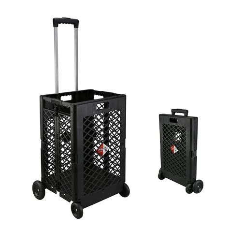 Plastic Portable Folding Mesh Trolley Cart Buy Outdoor Trolley Cart