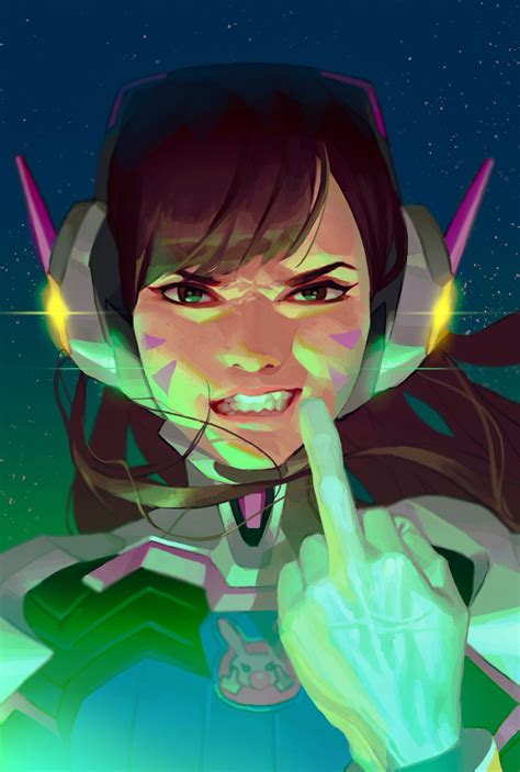 Overwatch Art D Va Overwatch Art D Va Дива Overwatch