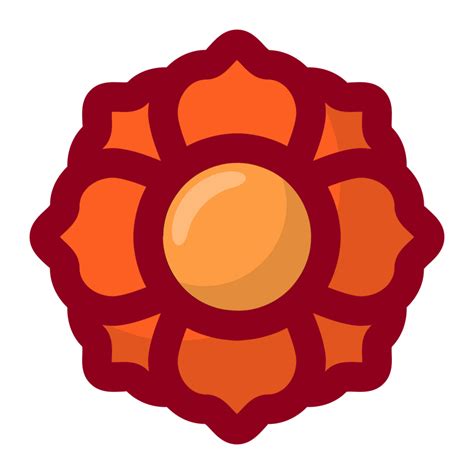 Orange Flower Element Free Png 22431098 Png