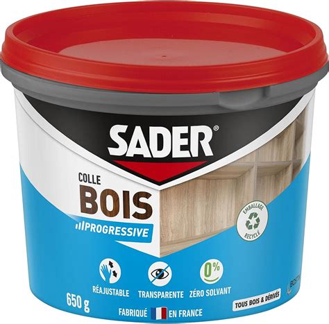 Sader Colle Bois Prise Progressive Colle Vinylique Bois Int Rieur