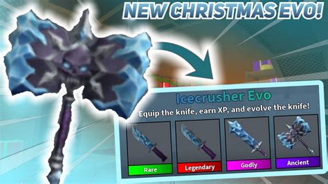 MM2 NEW Christmas EVO Icecrusher And How To Get It YouTube