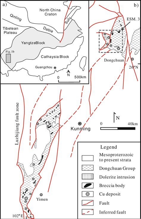 A Simplified Tectonic Map Showing The Study Area In The Yangtze Block