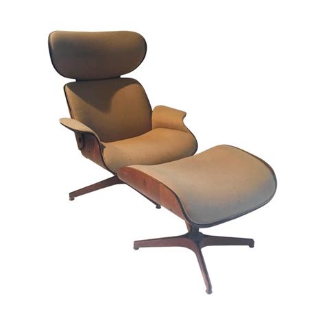 Eames Style Lounge Chair And Ottoman Chairish