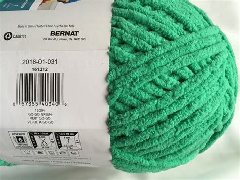 Bernat Blanket Brights Go Go Green 12004 Yarn Big 105 Oz Skein