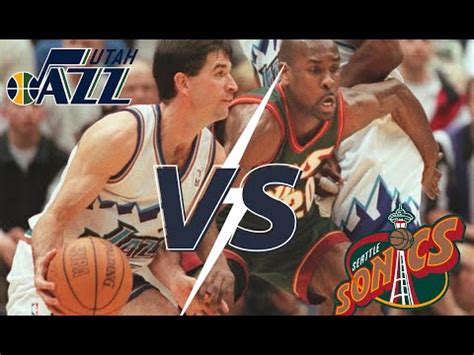 John Stockton Vs Gary Payton Youtube