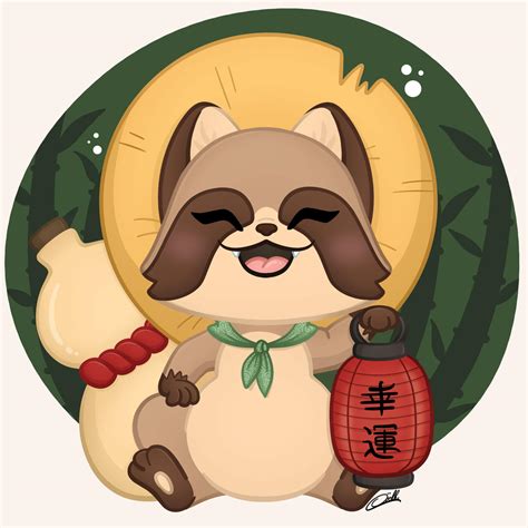 Yokai - Tanuki by MYCeolh on DeviantArt