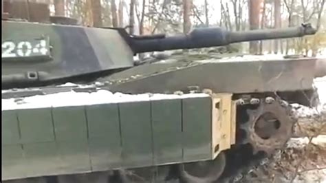 Украинские танки M1 Abrams усилили защитой ARAT YouTube