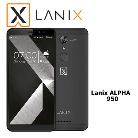 Celular Lanix Alpha 950 XL 6 16gb 2gb Negro Single Sim