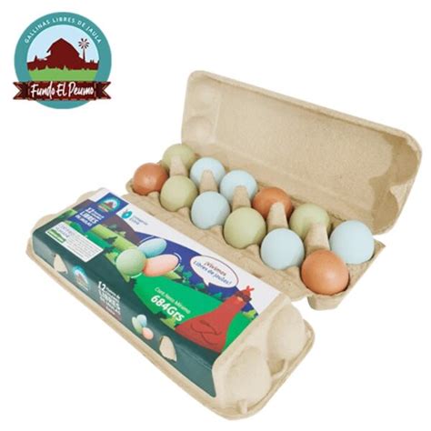 Estuche Huevos De Gallinas Libres Mandarina Delivery