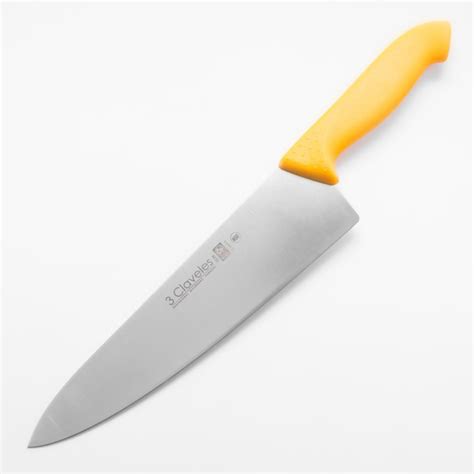 Cuchillo Cocinero 20 Cm Mango Amarillo 3 Claveles Menajes San Luis