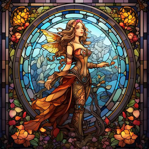 Artstation Fairy Stained Glass