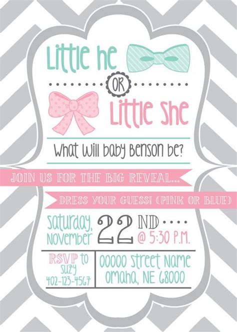 Watercolor Blue Or Pink Gender Reveal Party Invitation Zazzle