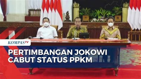 Cabut Pemberlakuan Ppkm Jokowi Imbau Masyarakat Tetap Pakai Masker