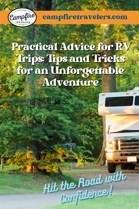 Practical Advice For Rv Trips Tips And Tricks For An Unforgettable
